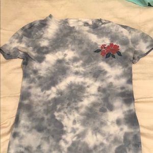 Kids red flower shirt